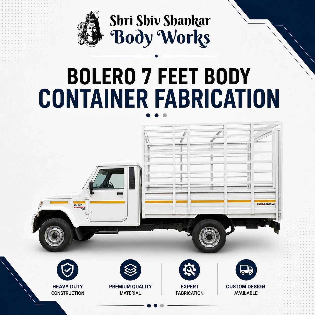 Bolero Container Body Fabrication 7 Feet Body Container